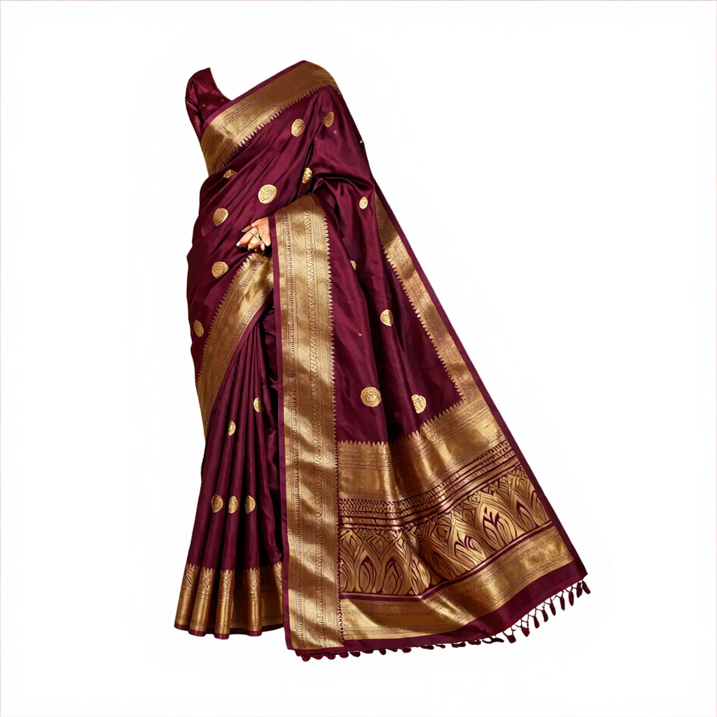 Maroon Noor Tissue